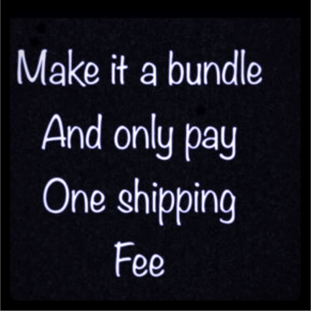 Purchase multiple items in a bundle and pay one shipping fee!
